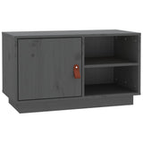 TV Cabinet Grey 70x34x40 cm Solid Wood Pine 818237