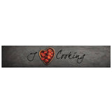 Kitchen Rug Washable Cooking Text 60x300 cm Velvet 4005619