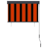 Outdoor Roller Blind 100x250 cm Orange and Brown 145960