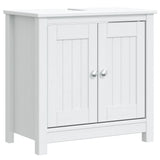 2 Piece Bathroom Furniture Set "BERG" White Solid Wood Pine 3206492