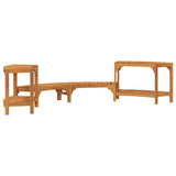 Hot Tub Surround Half-Round Brown 272 x 120 x 55.5 cm 4108127