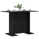 Dining Table Black oak 110 x 60 x 75 cm Engineered wood 863166