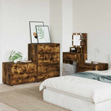 Storage Cabinet Smoked Oak 80 x 48 x 57 cm Engineered Wood 888822