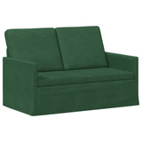 2 Seater Sofa Jungle Green 130 x 81 x 82 cm Corduroy Fabric 42041071