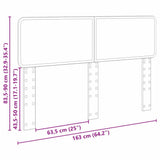 Headboard Brown Oak Engineered wood 888525