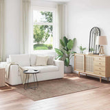 Anti-slip Shaggy Rug Brown 140 x 200 cm PP 4019793