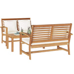 Garden Sofa Set Natural Solid teak wood 3356856