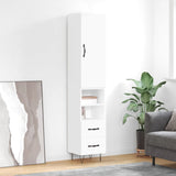 Highboard White 34.5x34x180 cm Engineered Wood 3198945