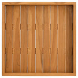 Serving Tray 50x50 cm Solid Teak Wood 315457