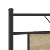 Bed Frame without Mattress Sonoma Oak 160x200 cm Engineered Wood 4106795