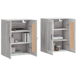 Wall Mounted Cabinets 2 pcs Grey Sonoma Engineered Wood 3198015