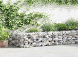 Gabion Wall with Covers Galvanised Steel 600x50x50 cm 143581