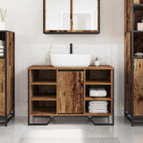 Bathroom Sink Cabinet Old Wood 91 x 35 x 60 cm Engineered wood 869183