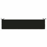 2-Piece Bench Cushions SOEST 2 pcs 100% Polyester Black 950081
