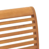 Dining Chair 2 pcs Brown 62 x 55 x 94 cm Solid Teak Wood 42007595