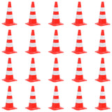 Reflective Traffic Cones 20 pcs Red and White 50 cm 150947