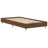 Bed Frame No Mattress Brown Oak 90x200 cm Engineered Wood 861054