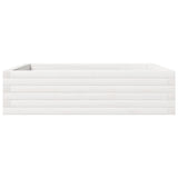 Garden Planter White 90x90x23 cm Solid Wood Pine 847204