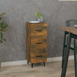 Sideboard Smoked Oak 34,5x34x90 cm Engineered Wood 817411