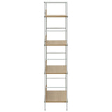 4-Layer Book Shelf Oak 60x27.6x124.5 cm Engineered Wood 288225