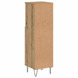 Bathroom Cabinet Artisan Oak 30x30x100 cm Engineered Wood 857209