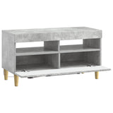 LED TV Cabinet Concrete Grey Engineered Wood 896778