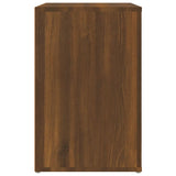 Shoe Cabinet Brown Oak 130x35x54 cm Engineered Wood 816751