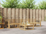 Outdoor Sofa Set 5 pcs White 59 x 59 x 37 cm Solid Acacia Wood 3387218