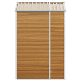 Garden Shed Light brown Galvanised steel Large Garden Shed 3188275
