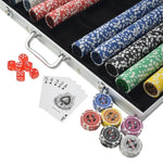 ZNTS Poker Set with 1000 Laser Chips Aluminium 80185
