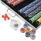 ZNTS Poker Set with 1000 Laser Chips Aluminium 80185