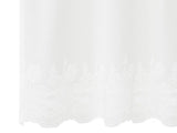 Lace Curtain with Curtains Floral White 260 x 900 cm Polyester 4107966