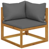 6 Piece Garden Lounge Set with Cushions Solid Wood Acacia 3098663