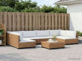 7 pcs Rattan Lounge Set with Cushions GENDT Natural Rattan 3429868