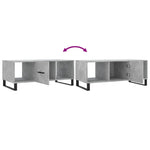 ZNTS Coffee Table Concrete Grey 102x50x40 cm Engineered Wood 829328