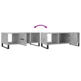 ZNTS Coffee Table Concrete Grey 102x50x40 cm Engineered Wood 829328