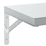 Wall Shelves 2 pcs 50x30 cm Silver Stainless Steel 3214509