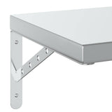 Wall Shelves 2 pcs 50x30 cm Silver Stainless Steel 3214509