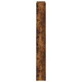 Shoe Cabinet with Mirror 4-Layer Smoked Oak 63x17x134 cm 3228277