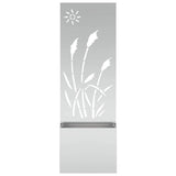 Garden Privacy Screen Silver 50 x 140 cm Galvanised steel 876432