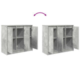 Sideboard Concrete Grey 85x34x76 cm Engineered Wood 861628
