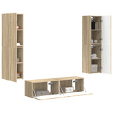 TV Cabinet Set 6 pcs Sonoma Oak Engineered Wood 3409125