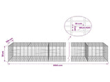 Gabion with 3.5 mm Wire and 5x10 cm Mesh 850x100x50 cm 3462899