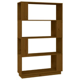 Book Cabinet/Room Divider Honey Brown 80x25x132 cm Solid Wood 814062