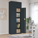 File Cabinet Anthracite 90x40x240 cm Steel 3188333