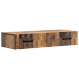 Wall-Mounted Side Table Old Wood 87.5 x 34.5 x 17 cm 899013