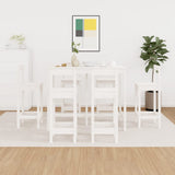 7 Piece Bar Set White Solid Wood Pine 3124713