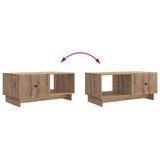 Coffee Table Artisan Oak 90 x 50 x 40 cm Engineered Wood 894044