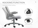 44-53.5cm Adjustable Height Work Chair, with Mesh Back - Grey T3398P377465