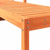 Sun Lounger Wax Brown 199.5x62x55 cm Solid Wood Pine 844642